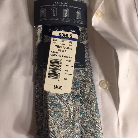 Croft & Borrow men’s neck tie - Picture 3 of 4